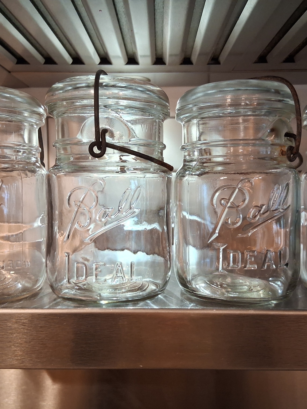 Vintage Set Of 4 Ball Ideal pint Jars
